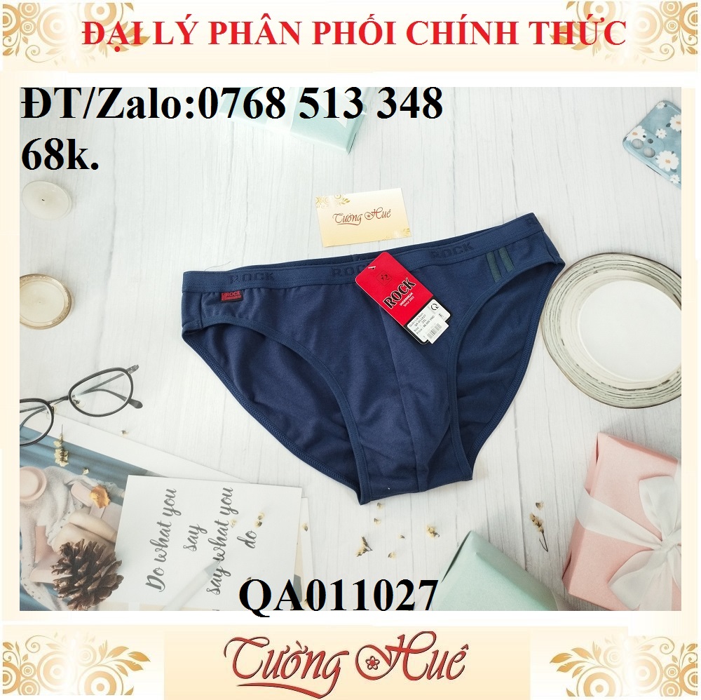 Quần lót nam Rock QA 011027 thun co giản phối sọc bên hông CỠ LỚN.