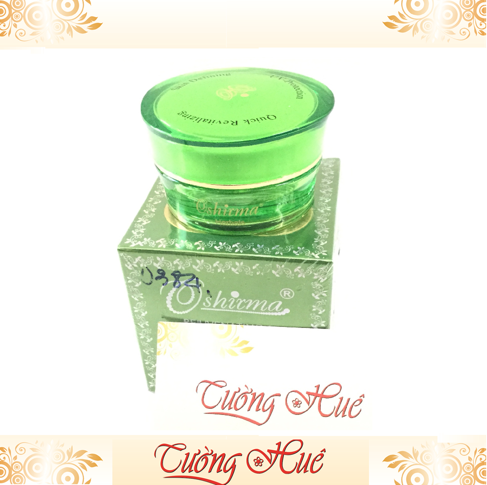 Kem Oshirma Thảo Dược Dưỡng Trắng Ngăn Ngừa Mụn - 20g - Xanh lá.