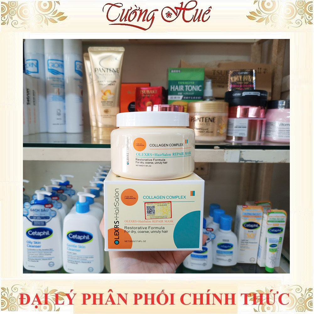 Kem Ủ Tóc Olexrs+ HairSalon Phục Hồi Tóc Repair Mask - 500ml