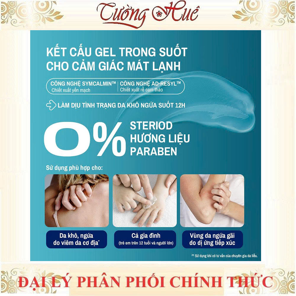 Gel Làm Dịu Và Hỗ Trợ Giảm Ngứa Cho Da Chàm, Viêm Da Cơ Địa 59ml