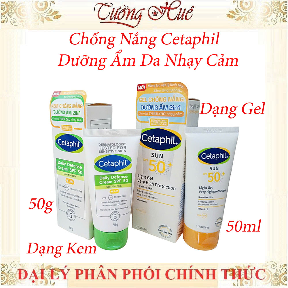 Chống Nắng Cetaphil Dưỡng Ẩm Da Nhạy Cảm 50ml/ 50g