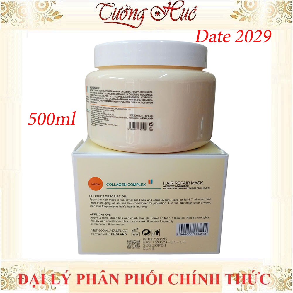 Kem Ủ Tóc Olexrs+ HairSalon Phục Hồi Tóc Repair Mask - 500ml