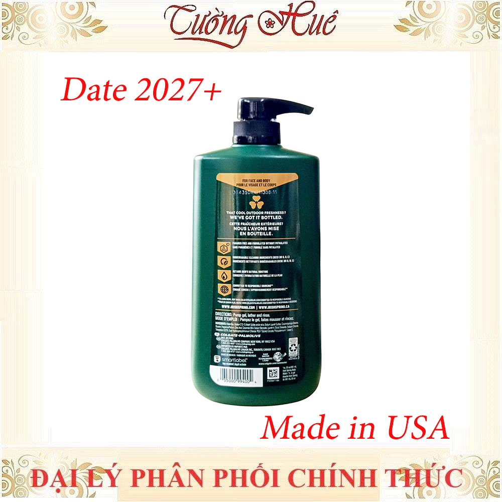 Sữa Tắm Gội Nam Irish Spring Body Wash - 887ml