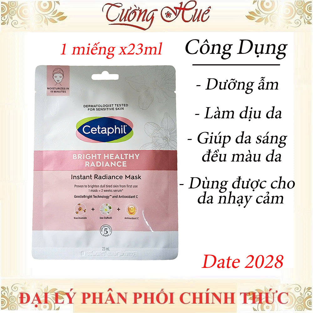 Mặt Nạ Dưỡng Sáng Da Và Cấp Ẩm Cetaphil Bright Healthy Radiance Instant Radiance Mask 23ml