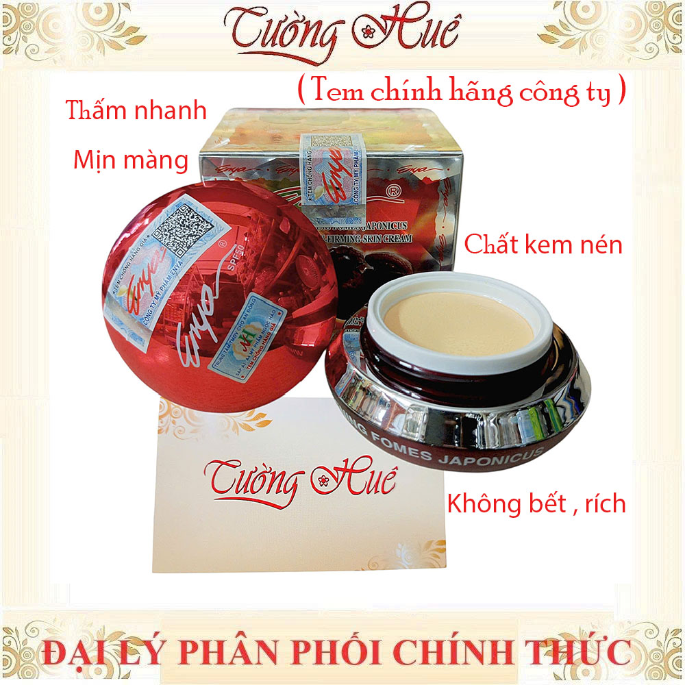 Kem Dưỡng Trắng Sáng Da - Chống Nhăn - Săn Da ENYA Tinh Chất Linh Chi & Đông Trùng - 30g - Đỏ.