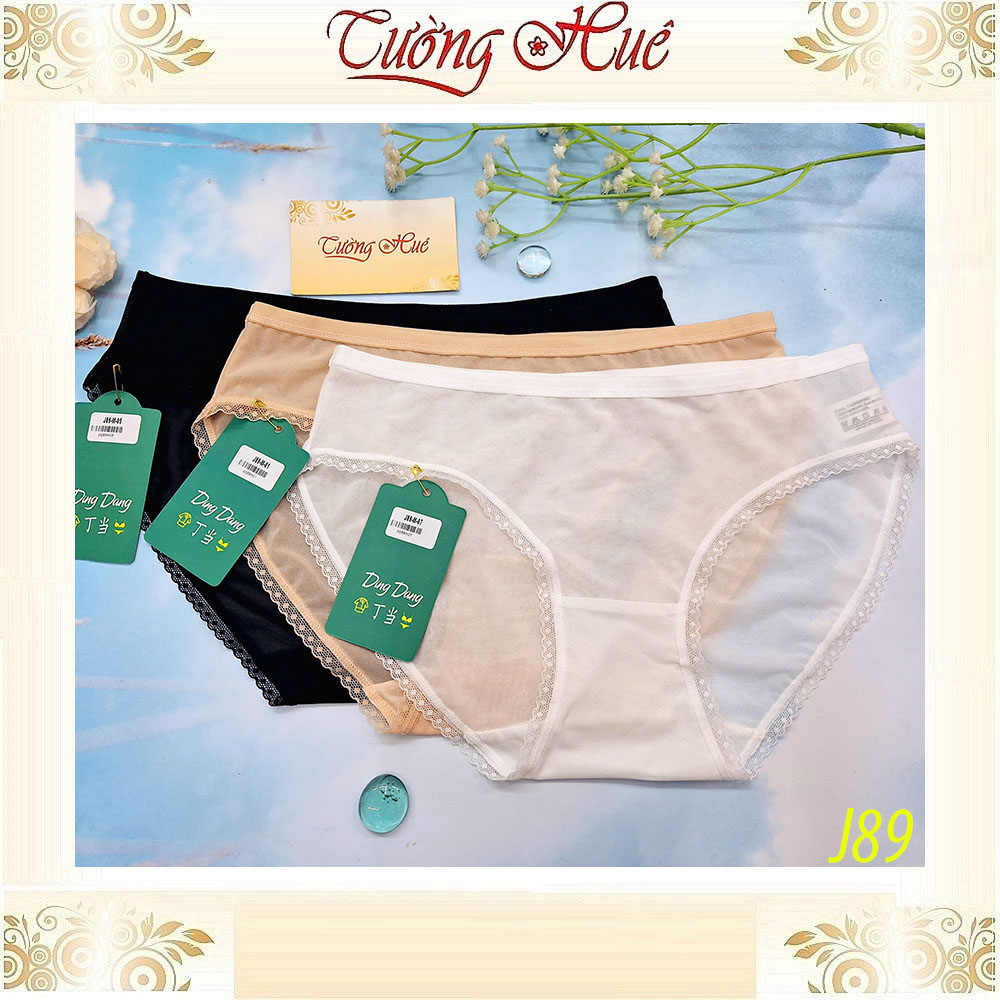 Quần Lót Nữ Ding Dang J89 Voan Viền Ren Mềm Siêu Mỏng