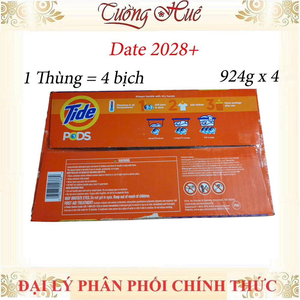 Viên Giặt Xả Tide Pods 3in1 Của Mỹ Làm Sạch Quần Áo - Có Lựa Chọn
