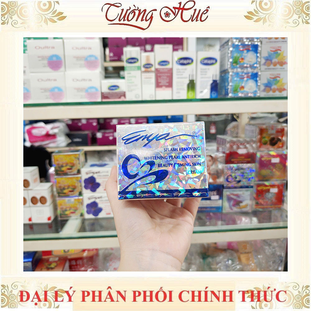 Kem ENYA Dưỡng Trắng Mờ Nám Whitenning Pearl Antirich Firming Skin Cream - 20g (Enya Nám Xanh)