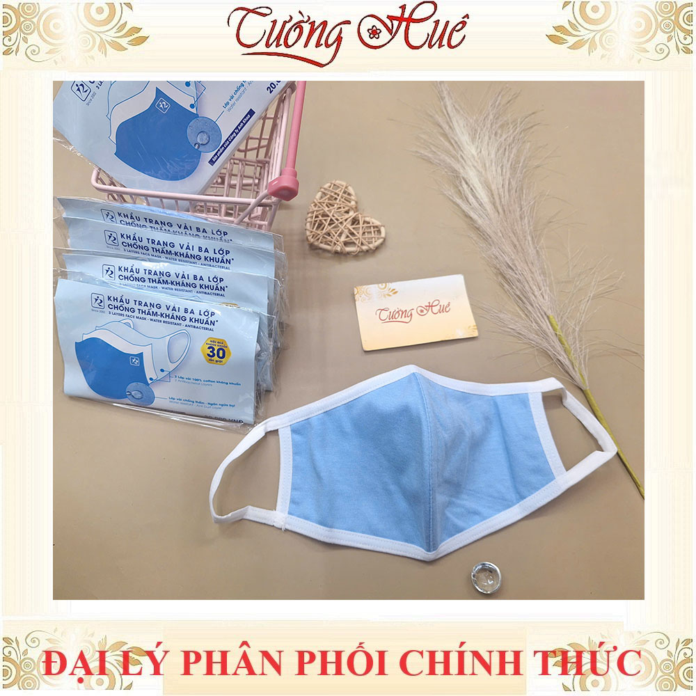 Khẩu trang vải annie ba lớp chống thấm kháng khuẩn