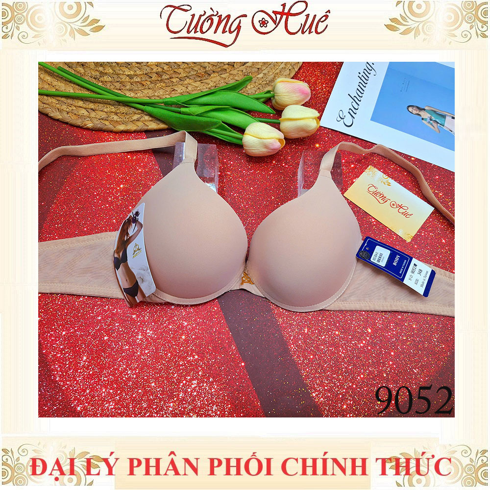 Áo Lót Nữ Đài Loan Aseity 9052 Trơn Có Gọng Mút Đệm 2.5cm Bản Lưng Vừa Dây Bản Liền 2 Móc Cài