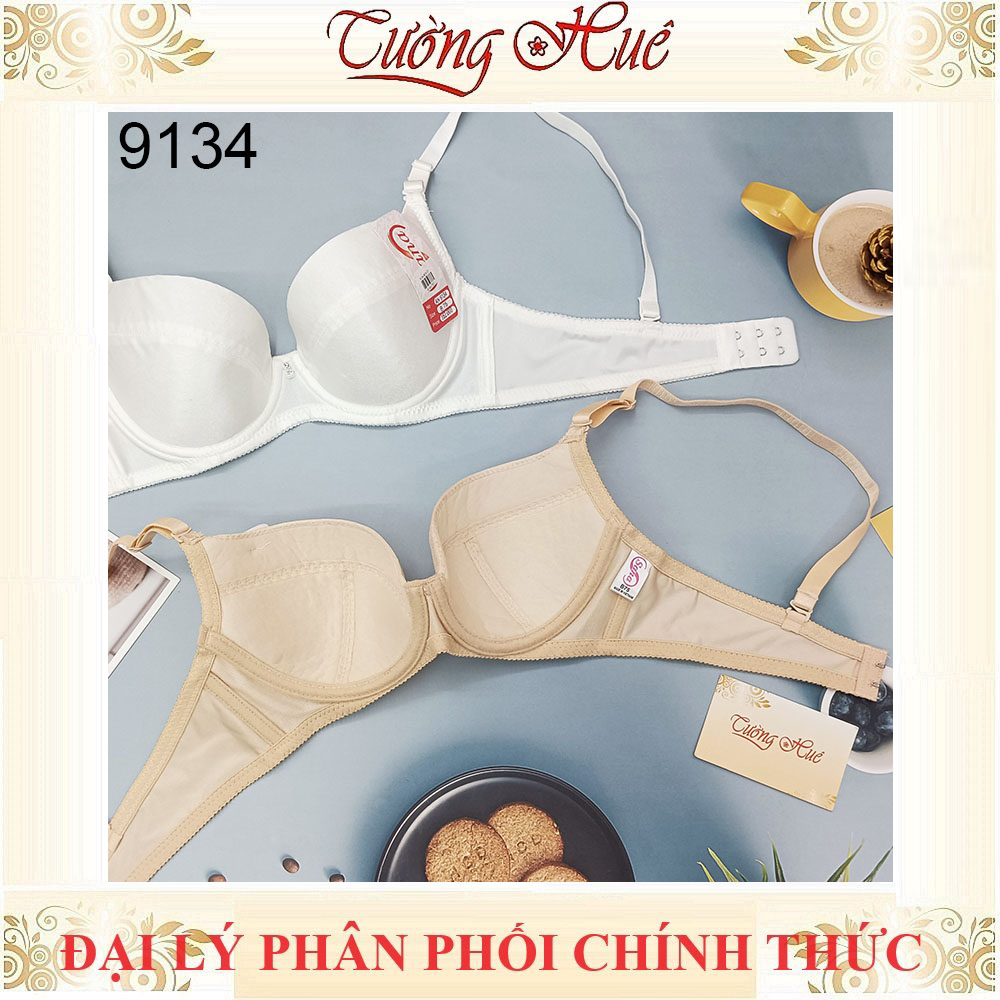 Áo lót nữ SANA 9134 Màu Trơn Có Gọng Không Mút Bảng Lưng Vừa.