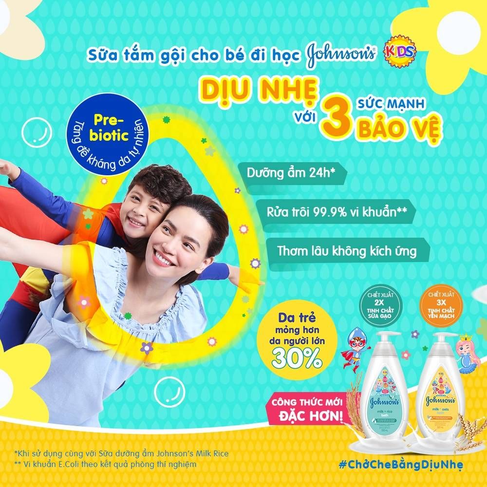 Sữa Tắm Johnson Milk & Rice Baby Bath Dành Cho Bé - 1000ml