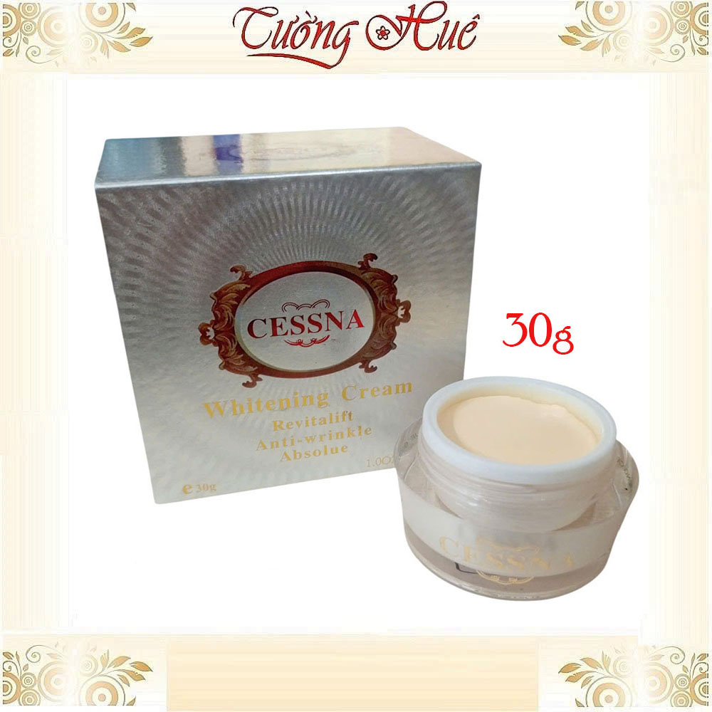 Kem Cessna dưỡng trắng da, giữ ẩm, chống nhăn, chảy xệ - Bạc - 30g