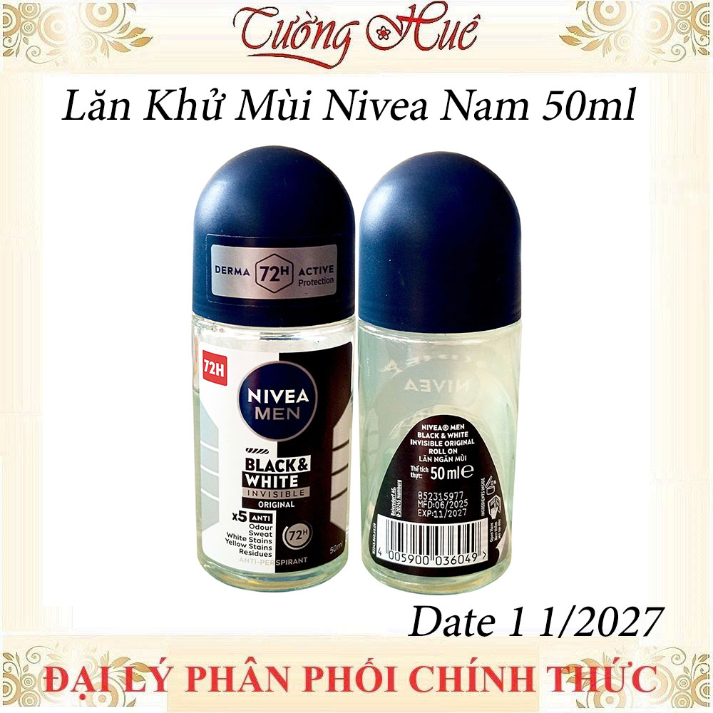 Lăn Khử Mùi Nivea Hàng Ngoại Đủ Loại - 50ml (Có lựa chọn)