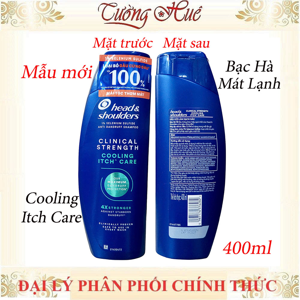 Dầu Gội Ngừa Gàu Mỹ Head & Shoulders Clinical Strength 4X Stronger- 400ml (Có Lựa Chọn)