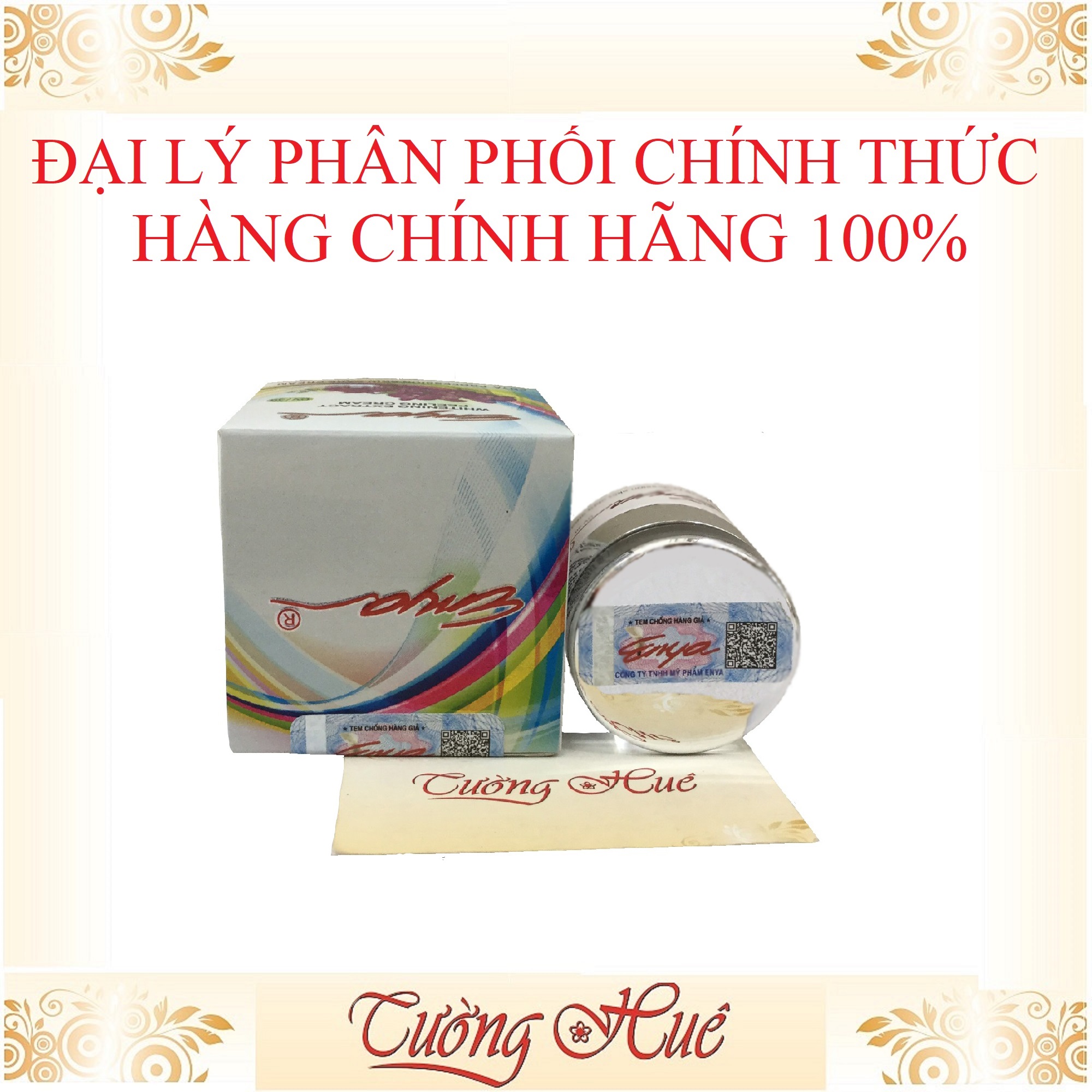Kem Dưỡng Trắng ENYA Whitening Extract Peeling Cream UV/30 - 30g - Lan tím.