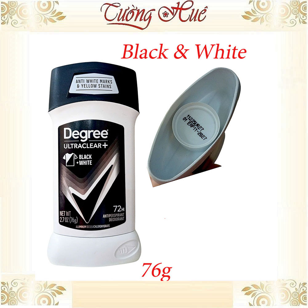 Lăn Khử Mùi Nam Degree Men Ultraclear Black&White 76g