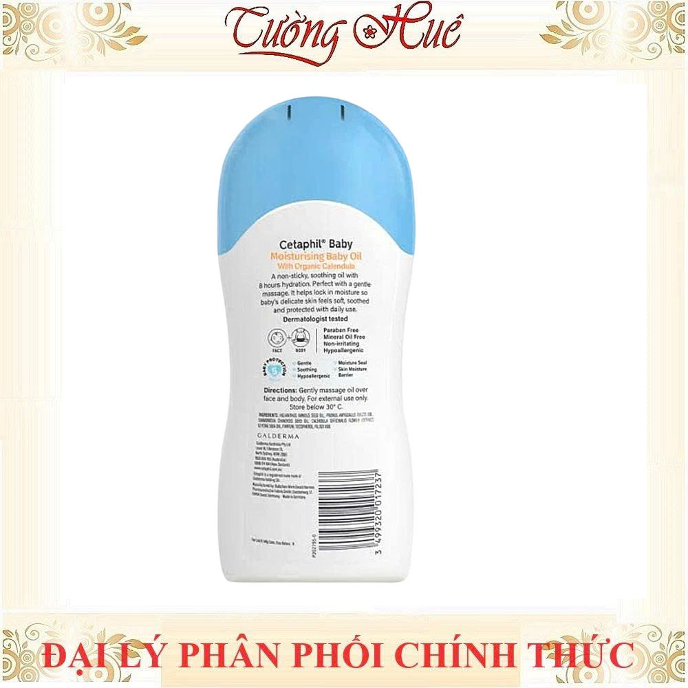 Dầu Dưỡng Ẩm Cetaphil Baby Moisturising Baby Oil With Organic Calendula 200ml