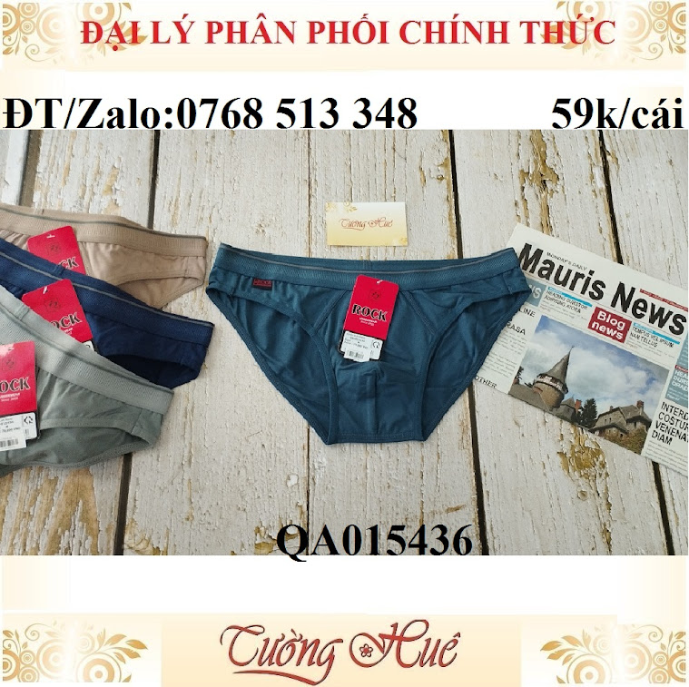Quần lót nam Rock QA 015436 thun trơn co giản.