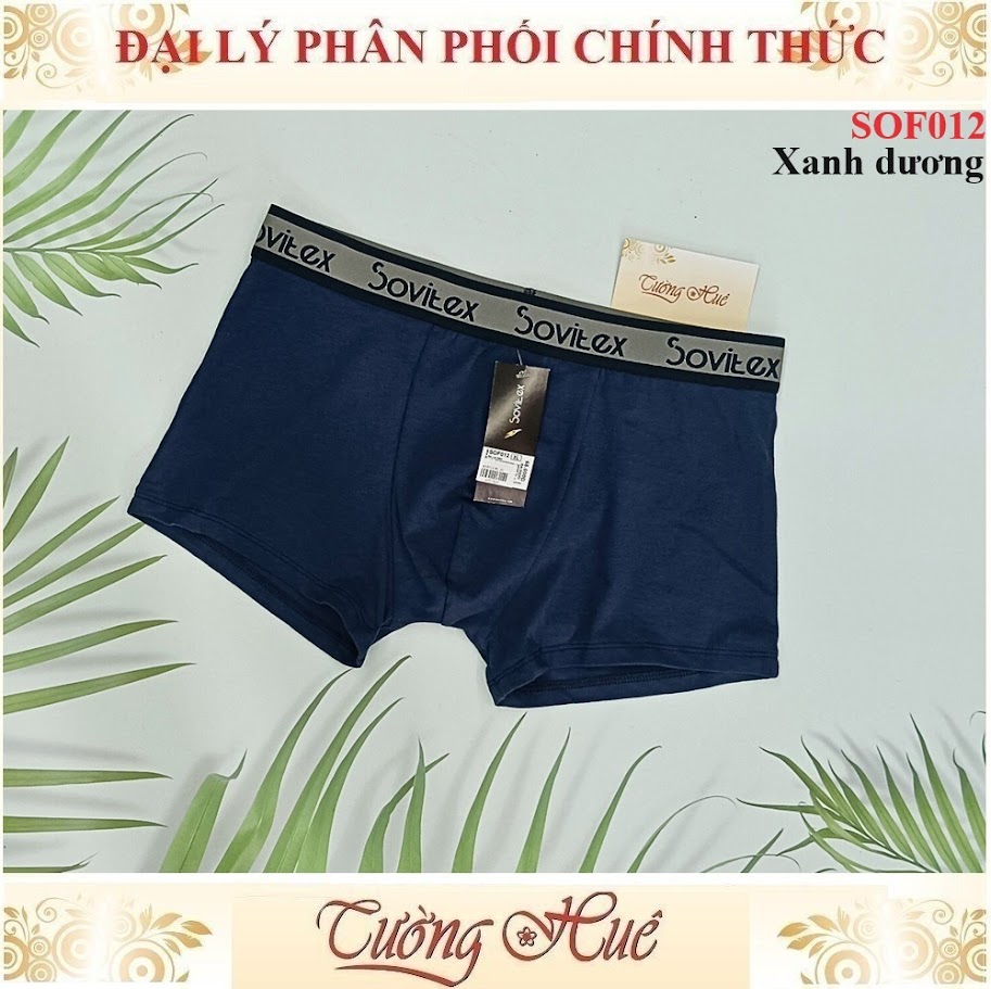 Quần Lót Nam Boxer Sovitex SOF012 Cotton Lưng Bảng Vừa Co Giãn Tốt