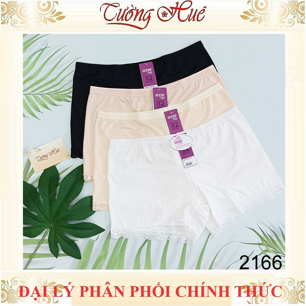 Quần Đùi Mặc Váy annie 2166 Ngắn Thun Lạnh Viền Phối Ren