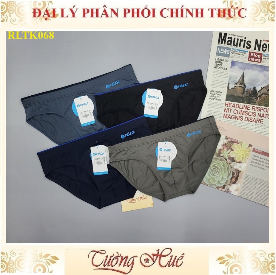Quần Lót Tam Giác Nam Relax RLTK068 Cotton Co Giãn Đàn Hồi Thoáng Khí