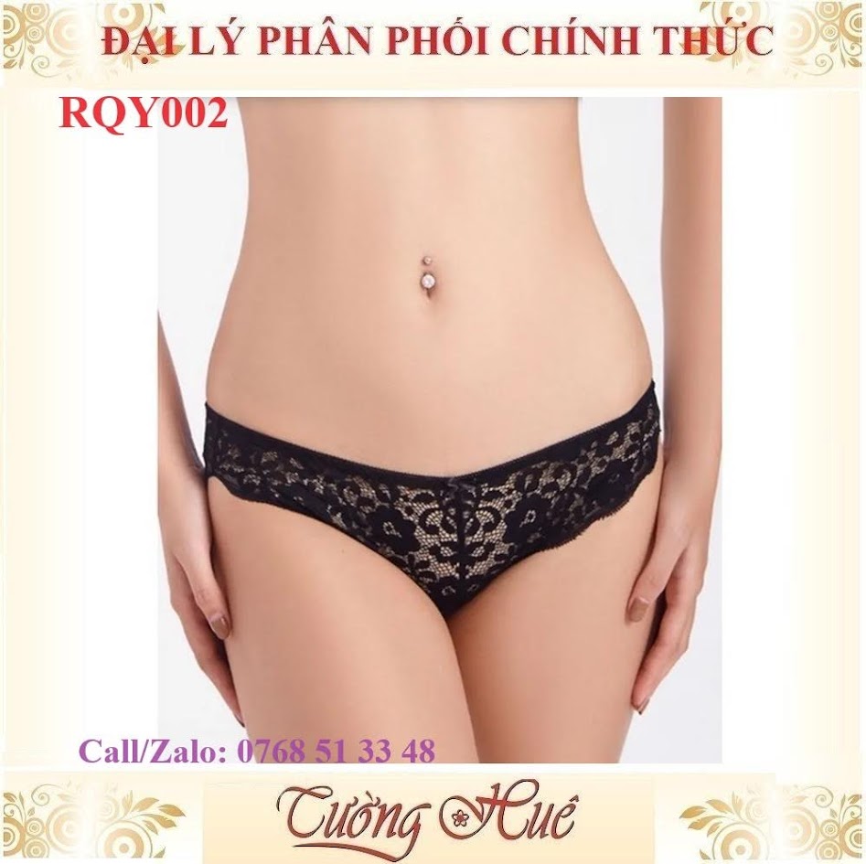 Quần Lót Nữ relax RQY002 Ren Sexy Mềm Mại Lưng Vừa Tôn Dáng