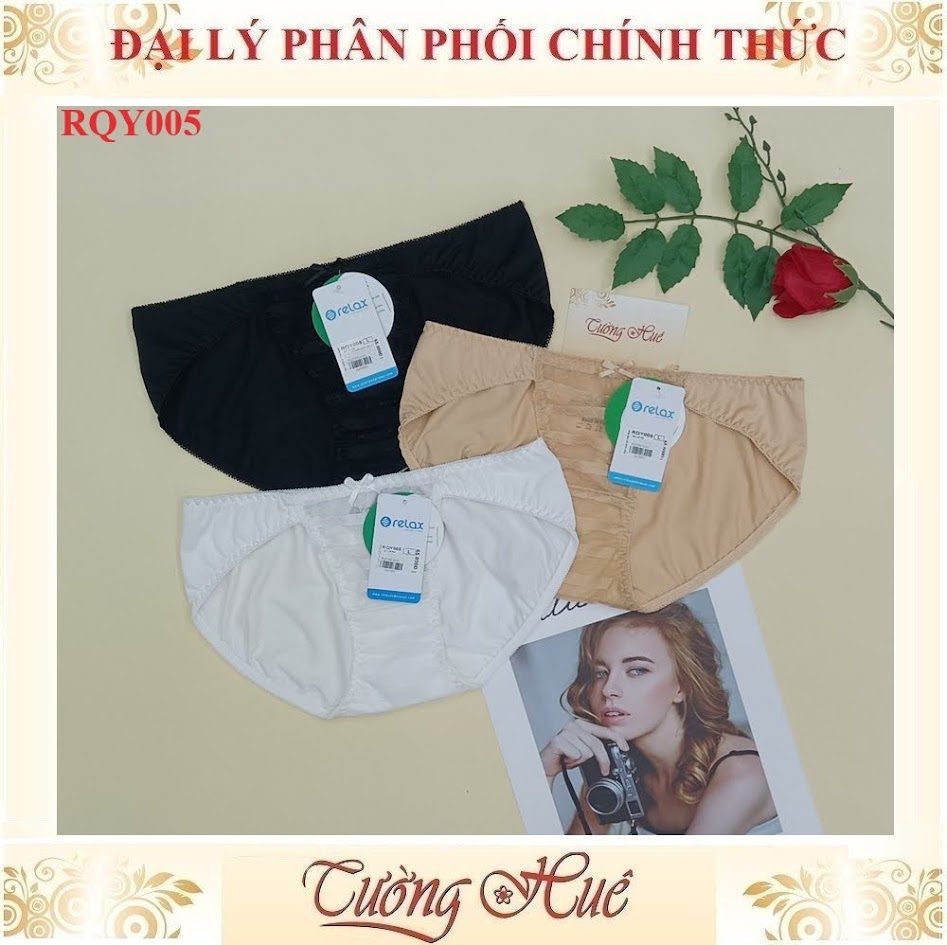 Quần Lót Nữ relax RQY005 Phối Ren Gợi Cảm Mềm Mại Thoáng Mát Lưng Thấp