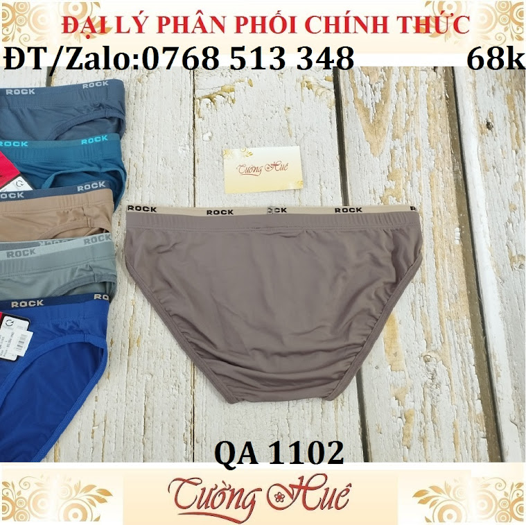 Quần lót nam Rock QA 1102 Quần lót nam tam giác thun lạnh trơn.