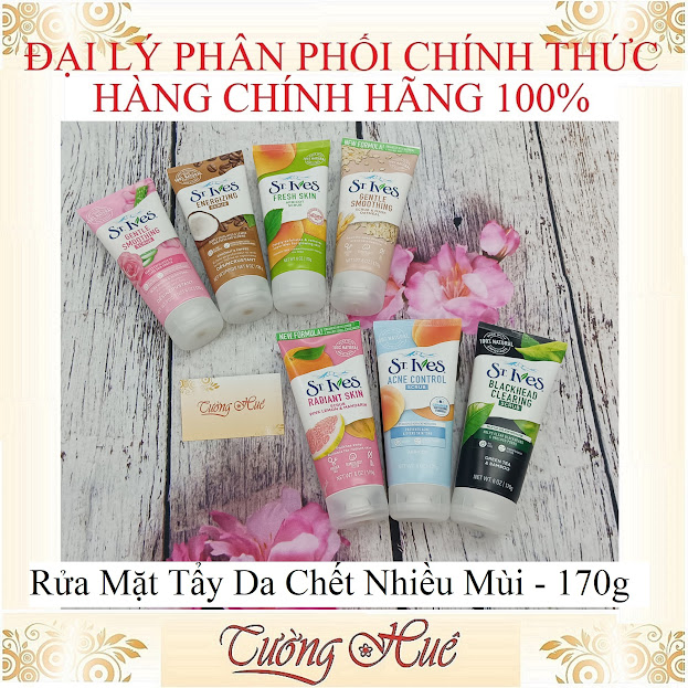 Rửa Mặt St. Ives Có Hạt Scrub Tẩy Da Chết - 170g ( Lựa Chọn Mùi )