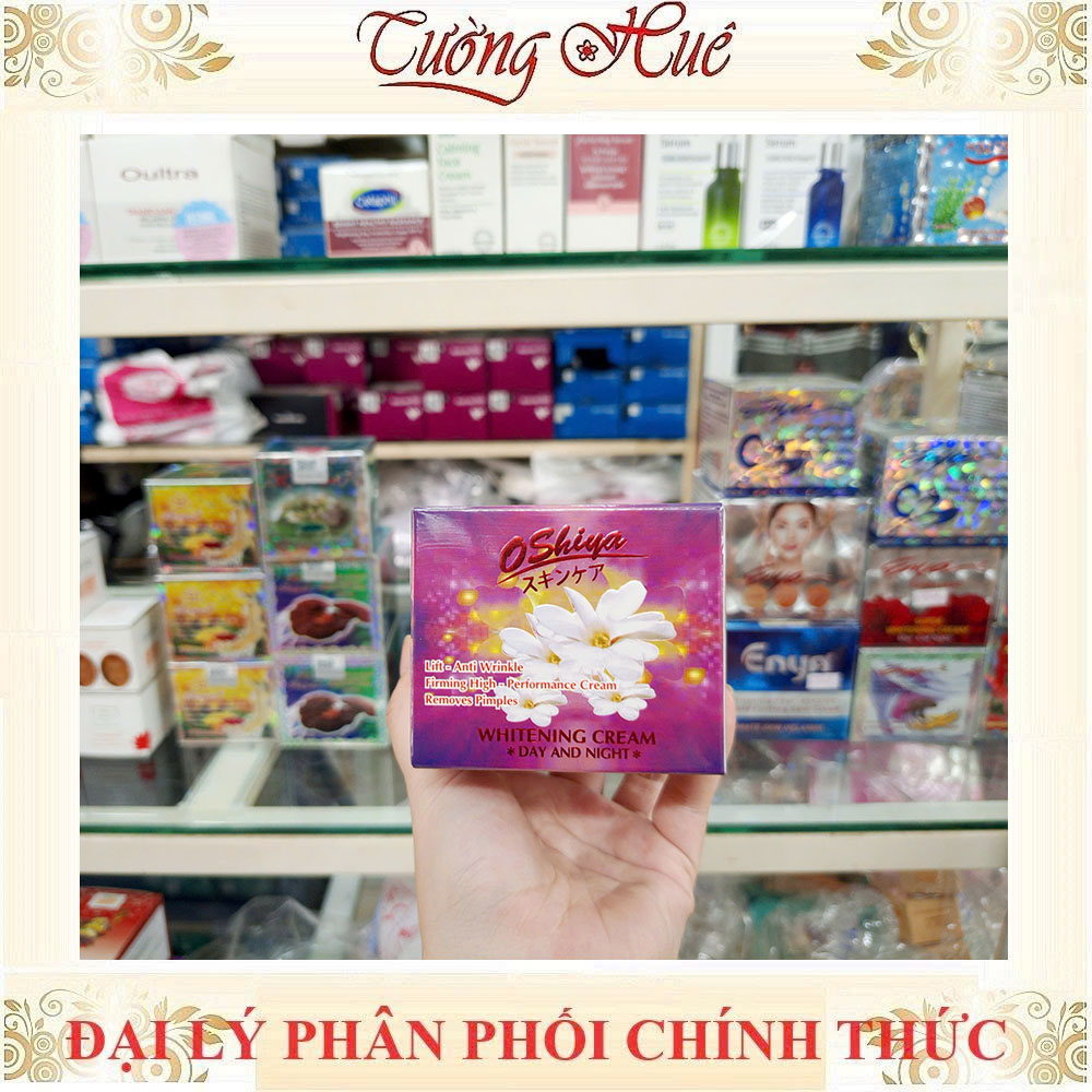 Kem Dưỡng Trắng Da OSHIYA Ngày và Đêm - 15g - Tím