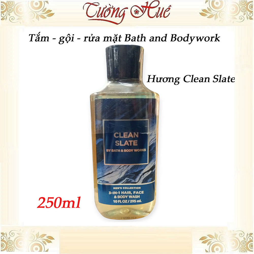 Tắm Gội Rửa Mặt Cho Nam Bath & Body Works 3in1 Hair Face Body Wash - 295ml (Có Lựa Chọn)