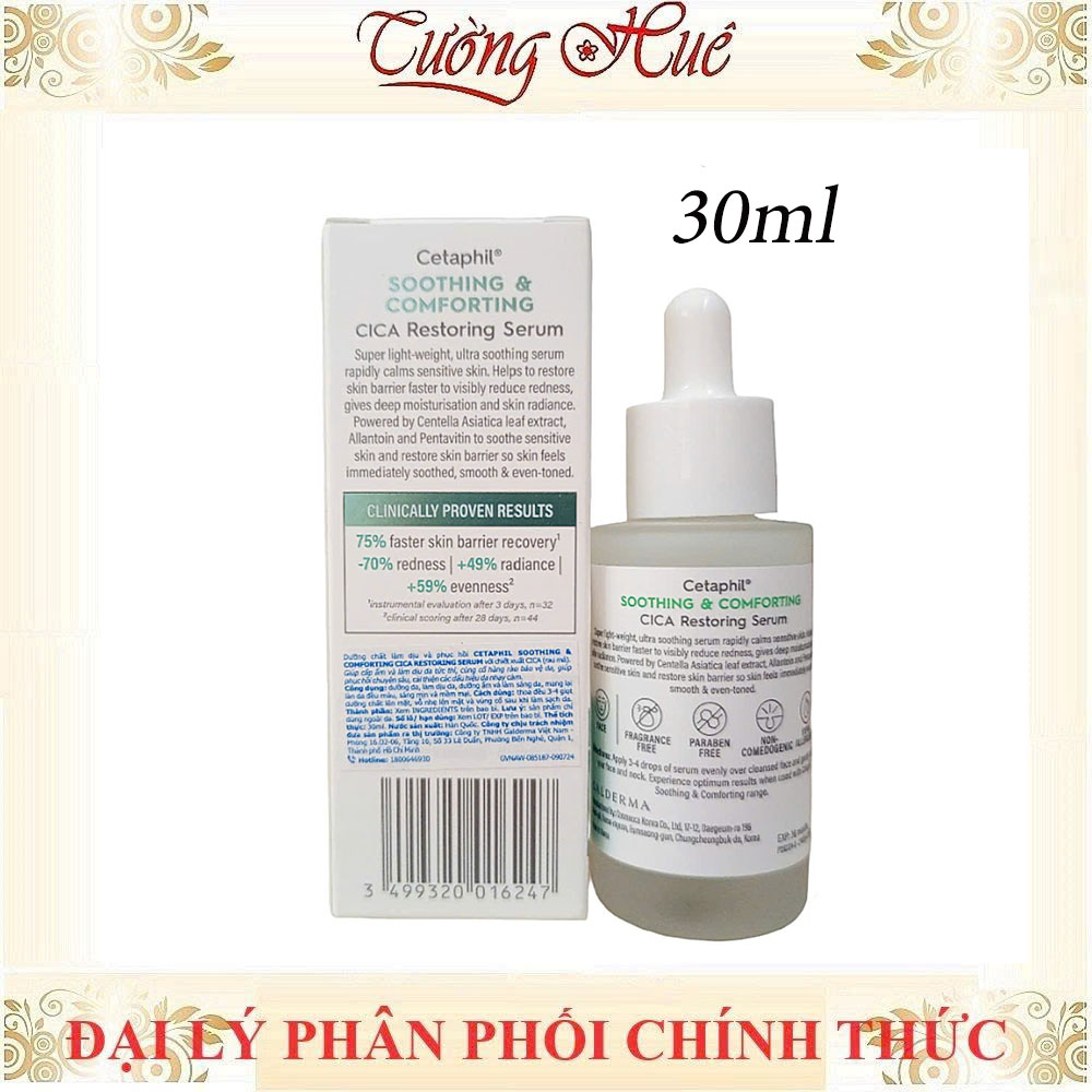 Serum Tinh chất làm dịu và phục hồi chuyên sâu Cetaphil Soothing and Comforting Cica Restoring 30ml