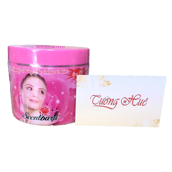 Kem Dưỡng Trắng Da Toàn Thân Cao Cấp Scentbara - 250g - Hồng.