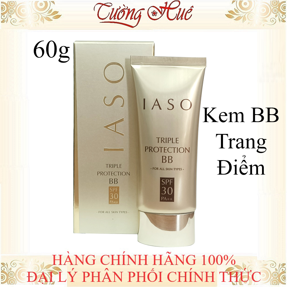 Kem Trang Điểm 3 Tác Dụng IASO TRIPLE PROTECTION BB SPF30 PA++ 60g I30