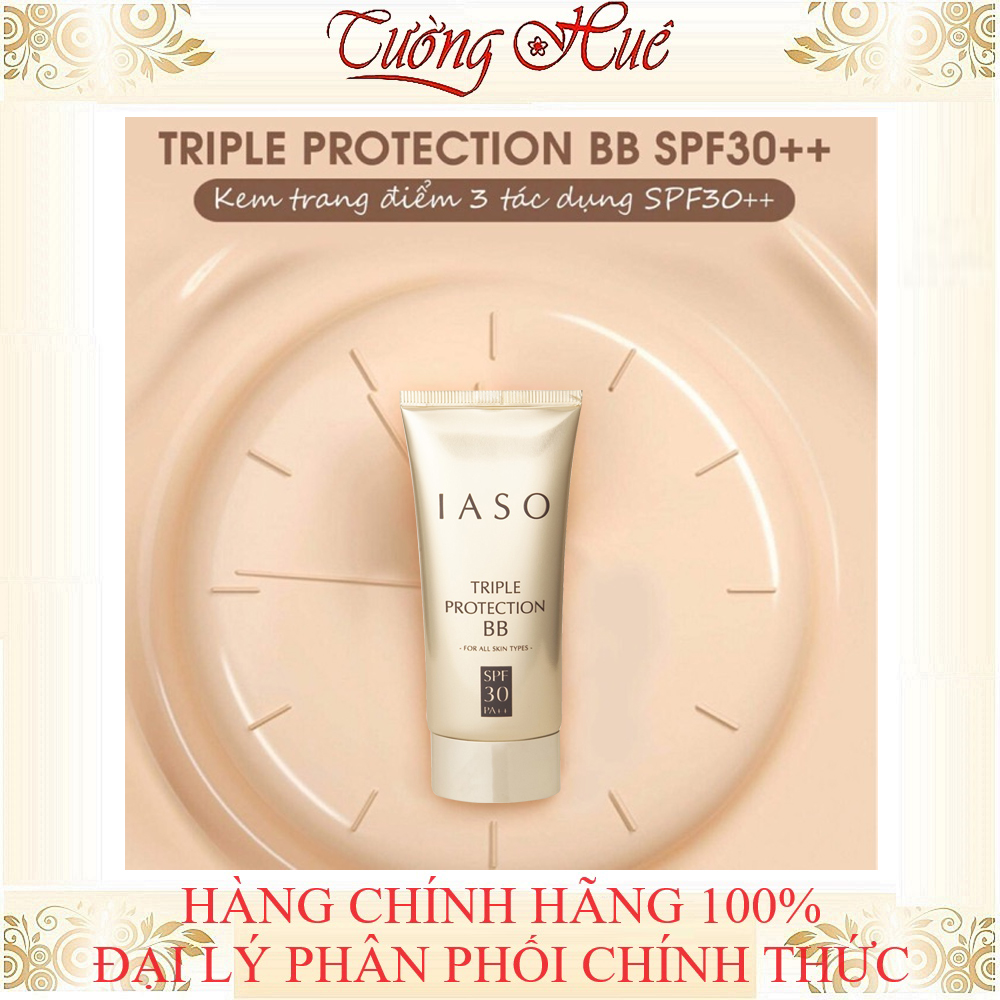Kem Trang Điểm 3 Tác Dụng IASO TRIPLE PROTECTION BB SPF30 PA++ 60g I30