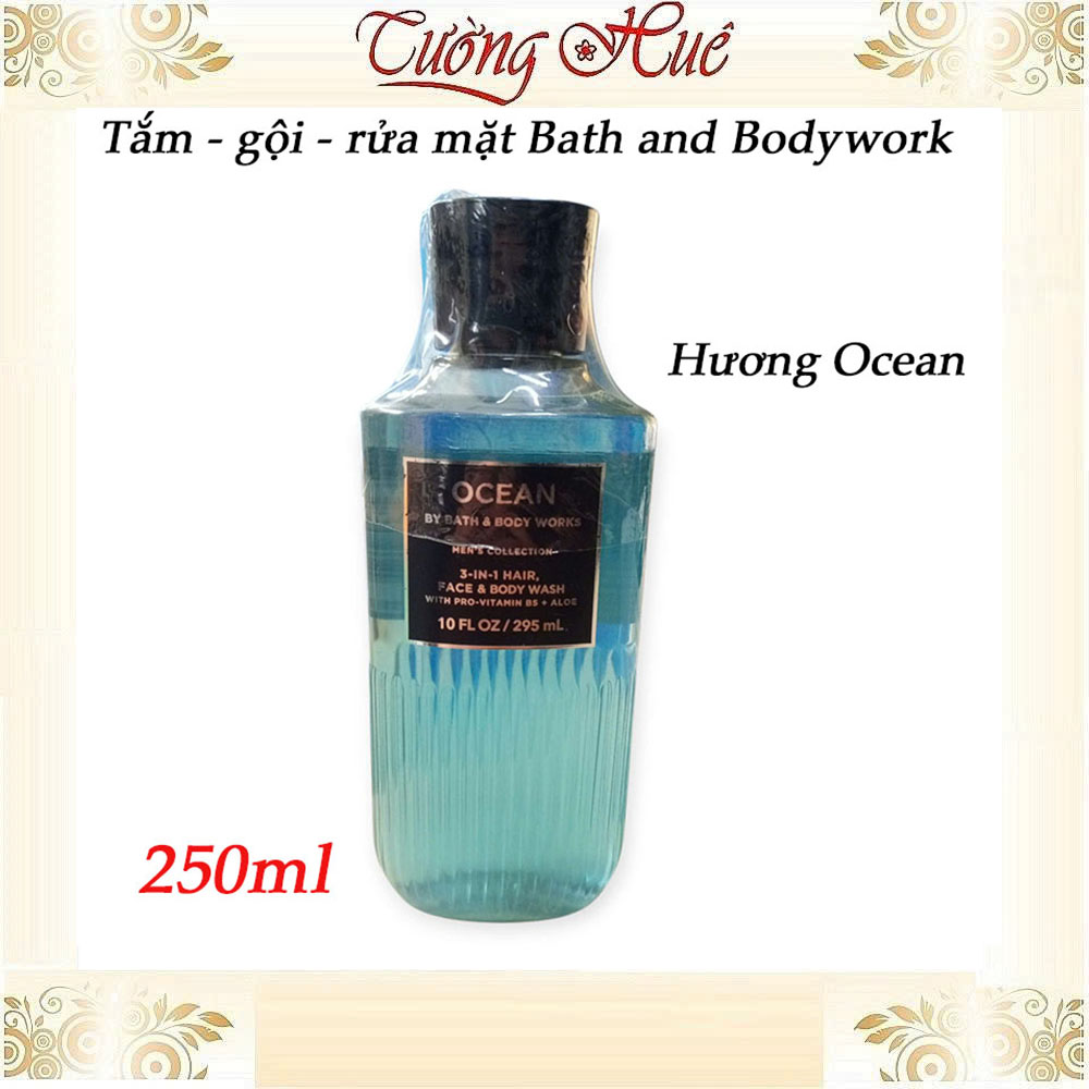 Tắm Gội Rửa Mặt Cho Nam Bath & Body Works 3in1 Hair Face Body Wash - 295ml (Có Lựa Chọn)