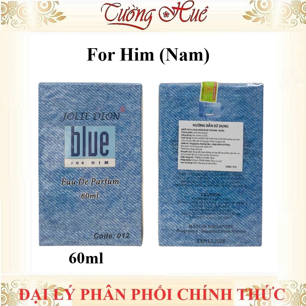 [CóTemChốngGiả] Nước hoa Jolie Dion Blue EDP 60ml - Singapore