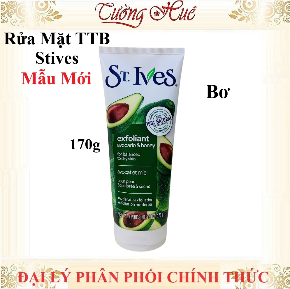 Sữa Rửa Mặt Tẩy Da Chết St.ives Nhiều Mùi Lựa Chọn - 170g