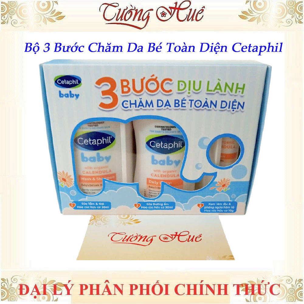 Cetaphil Baby Minisize Tắm Gội Dưỡng Ẫm và Kem Làm Dịu Hăm Tả - ( Bộ 2/ Bộ 3/ Lẻ 50ml)