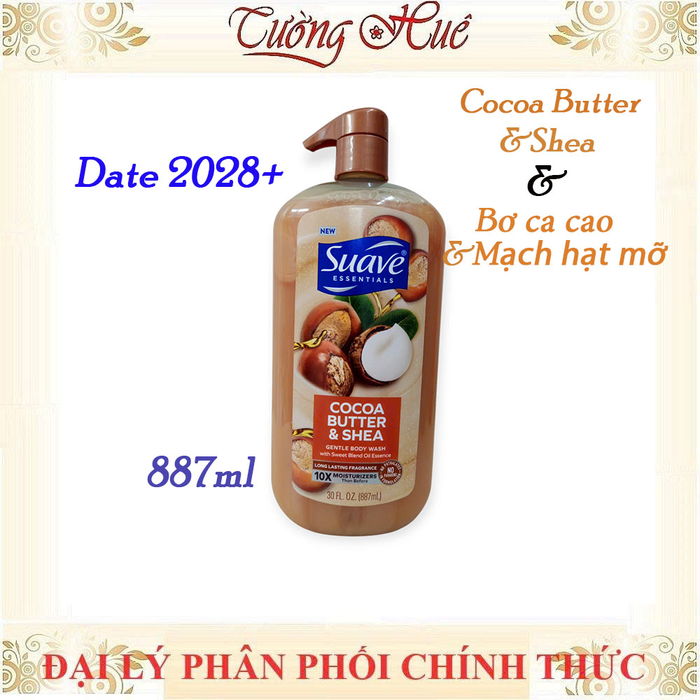 Sữa Tắm Suave Essentials 887ml 10X Moisturizers Lưu Hương Bền Lâu