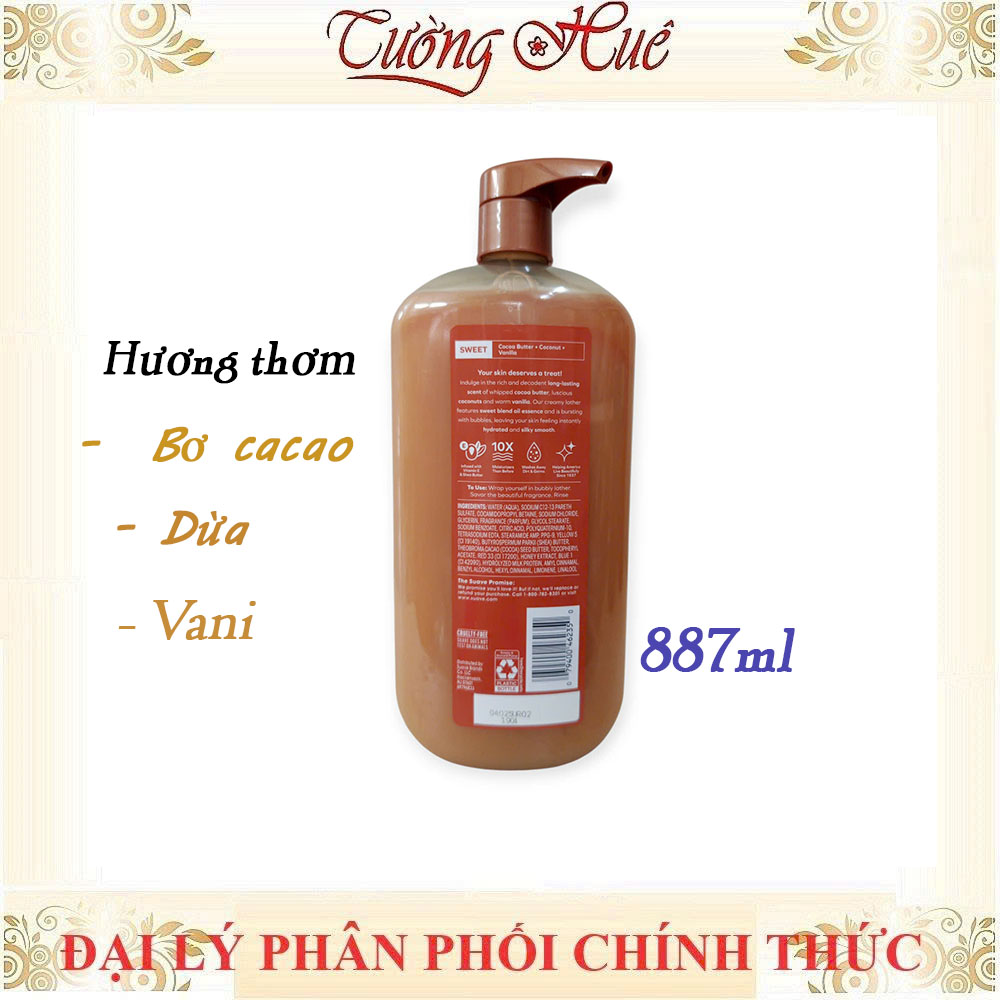 Sữa Tắm Suave Essentials 887ml 10X Moisturizers Lưu Hương Bền Lâu