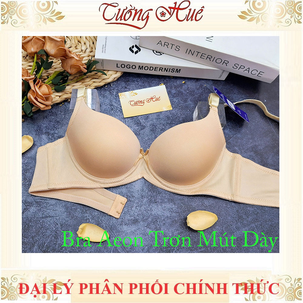 Áo Lót Nữ Bra Aeon Trơn Có Gọng Mút Dày 4 cm Bản Lưng Vừa 2 Móc cài