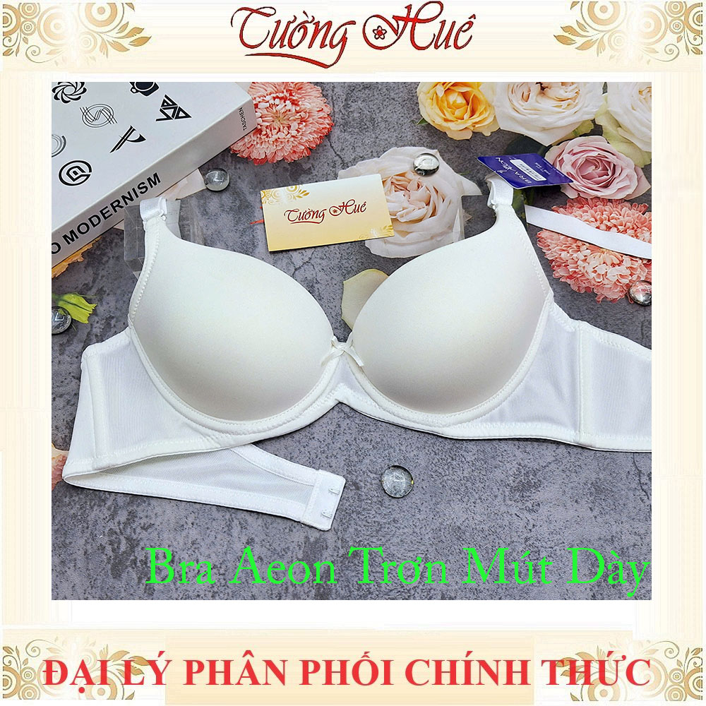 Áo Lót Nữ Bra Aeon Trơn Có Gọng Mút Dày 4 cm Bản Lưng Vừa 2 Móc cài