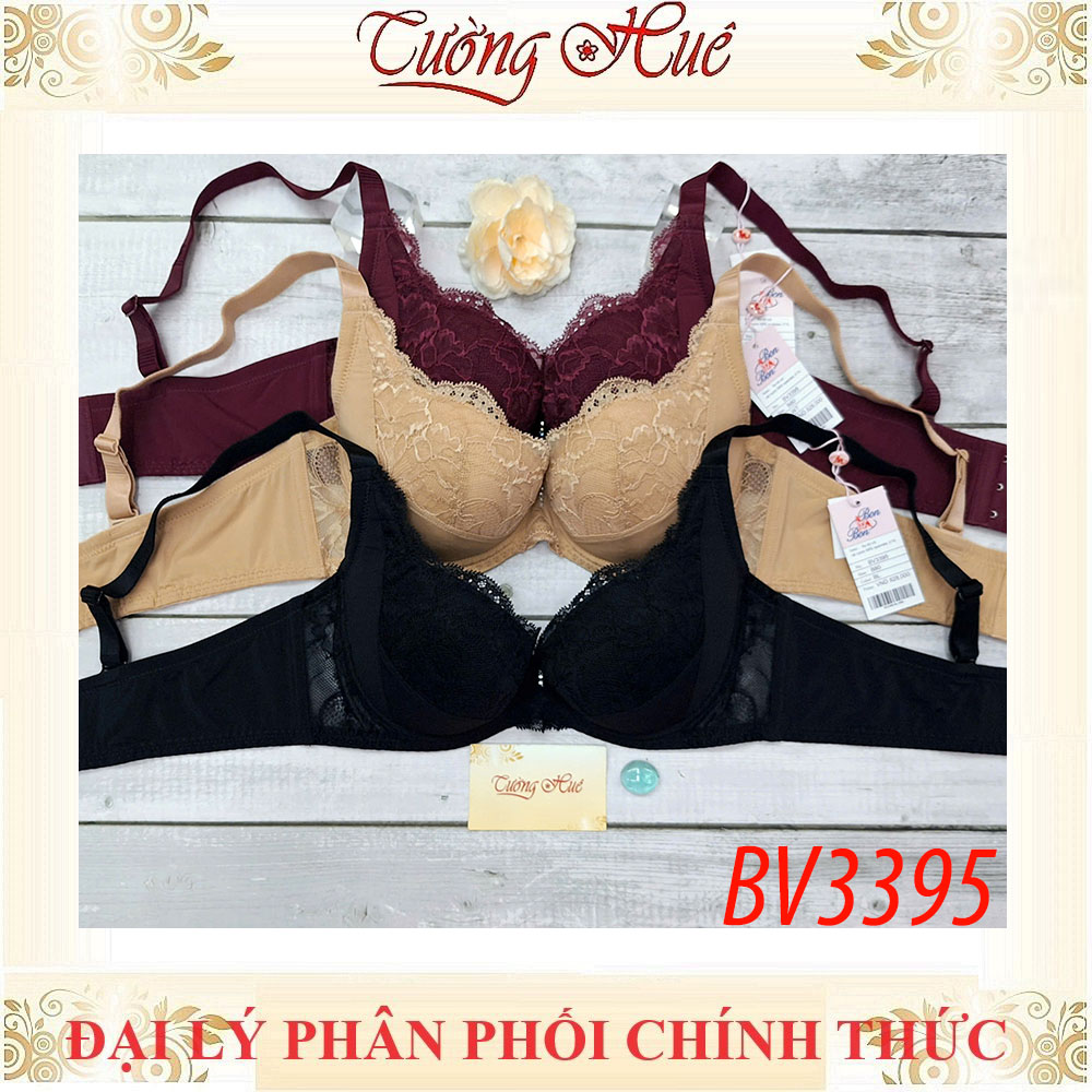 Áo lót nữ Bon Bon BV3395 Có Gọng Phối Ren Mút Mỏng Lưng Bảng To 3 Nức.