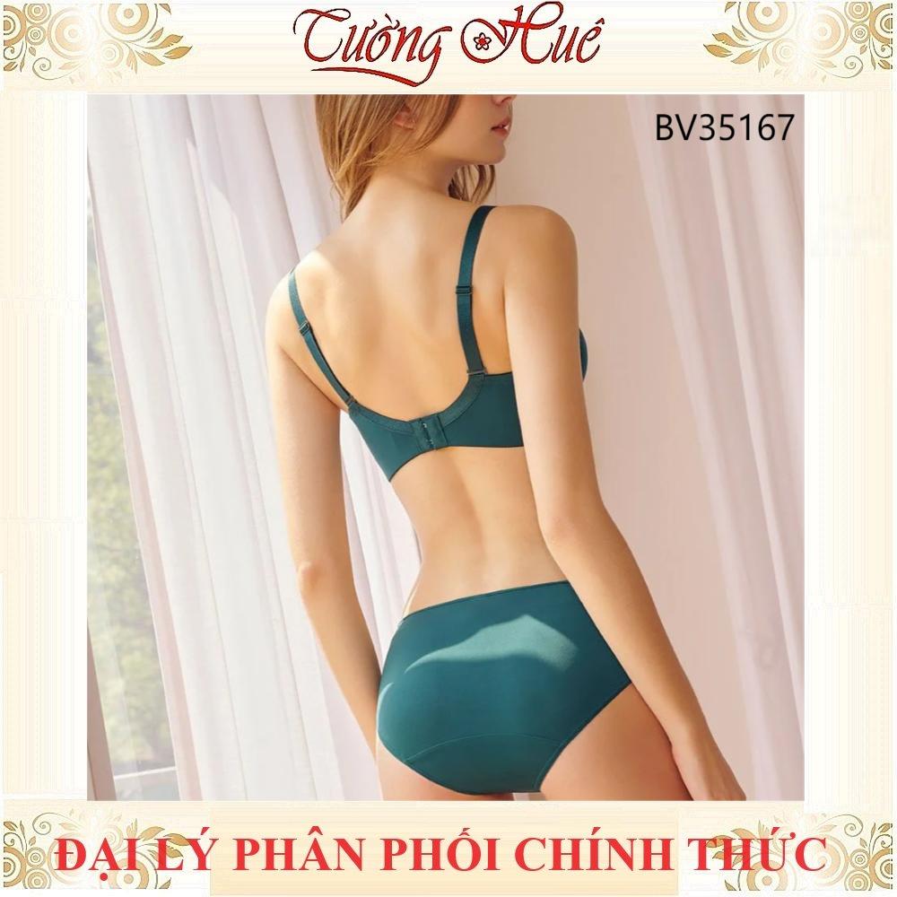 Áo lót nữ Bon Bon BV35167 áo ngực trơn mút mỏng vừa, lưng bảng to.