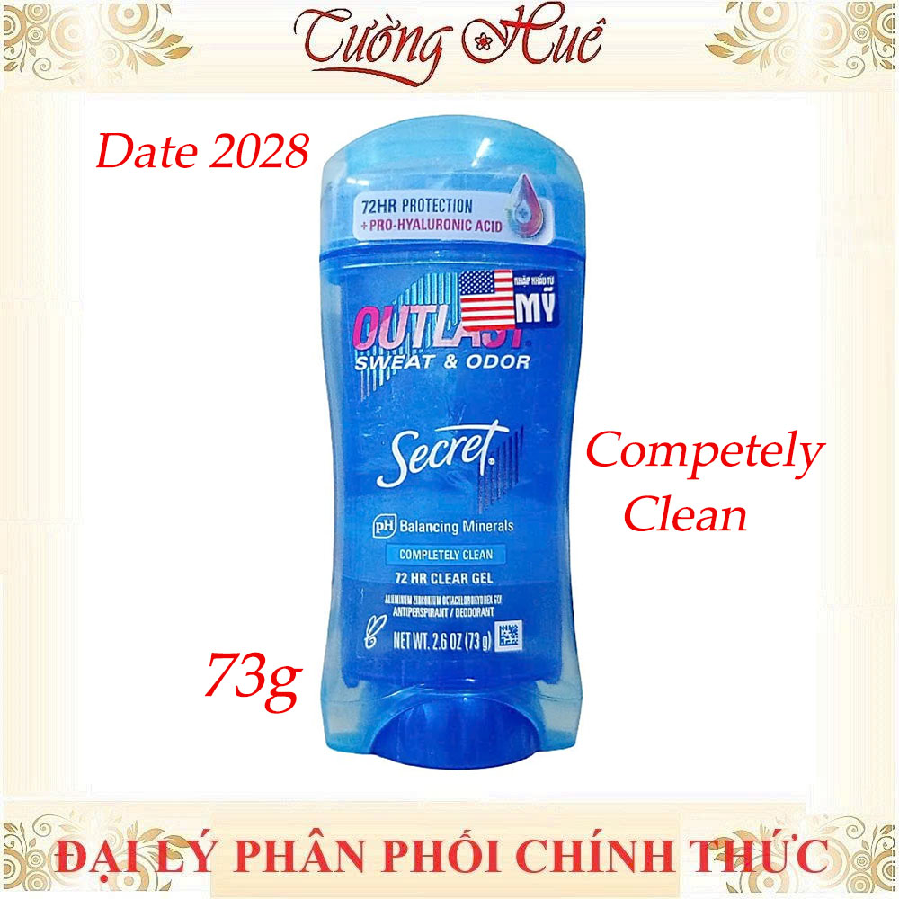 Lăn Khử Mùi Nữ Secret Clear Gel Nhiều Mùi Hương - 73g