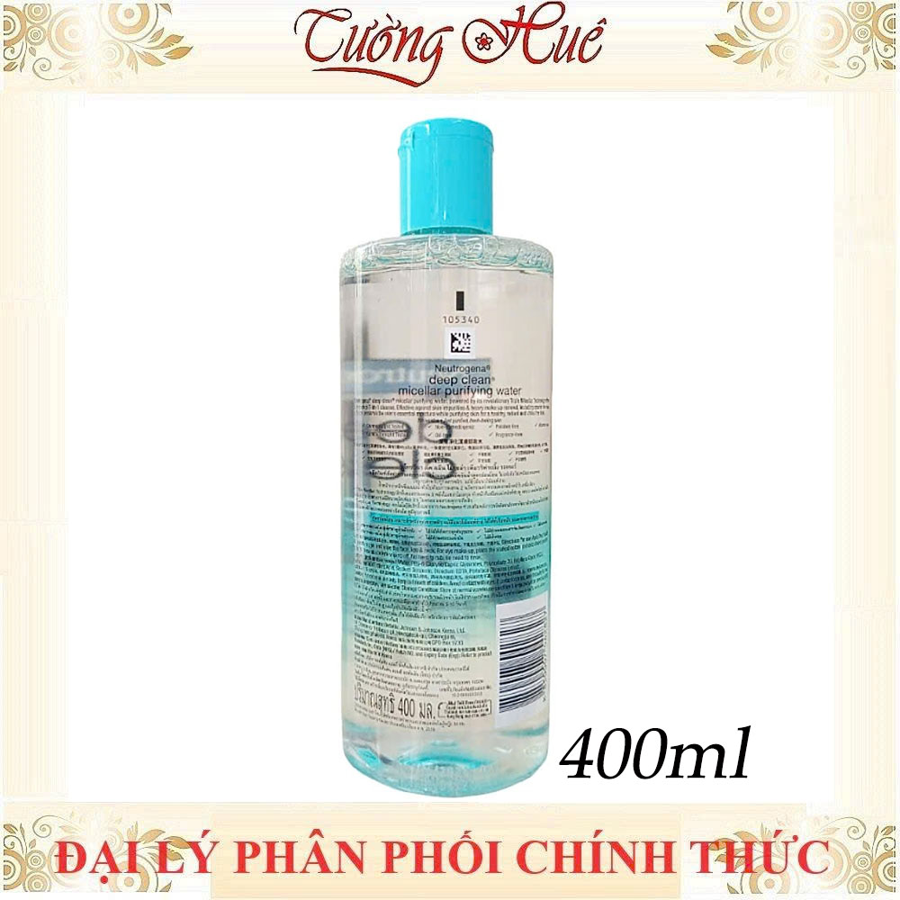 Nước Tẩy Trang Neutrogena Deep Clean Micellar Purifying Water - 400ml