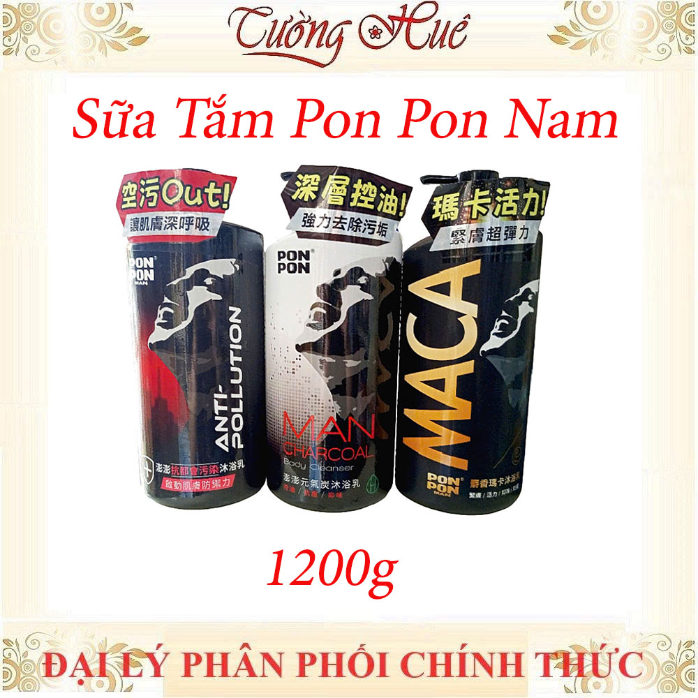 Sữa Tắm Nam Pon Pon Man Đài Loan Nhiều Mùi - 1200g