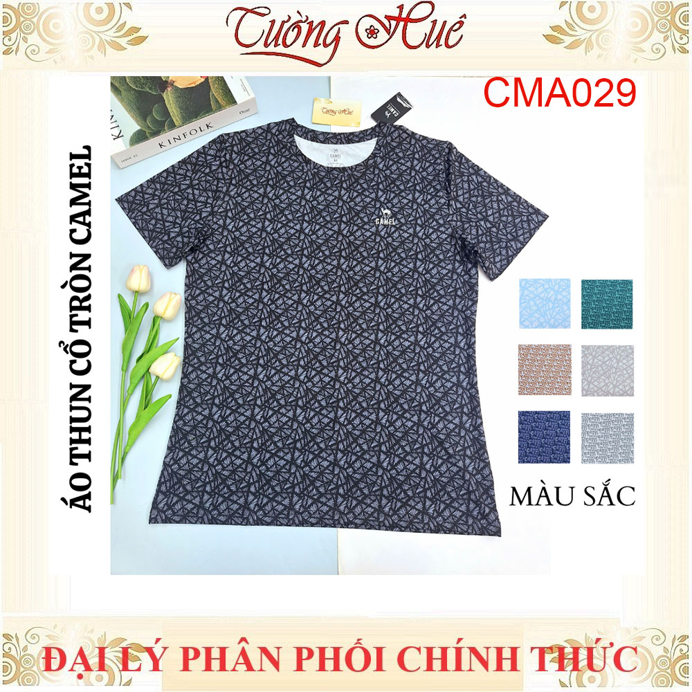 Áo Thun Nam CAMEL CMA029 Cổ Tròn Tay Ngắn Mềm Mại Co Dãn Kháng Khuẩn